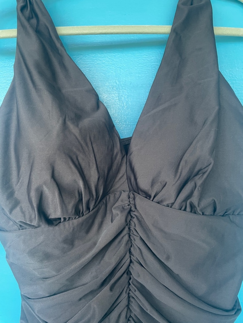 Miraclesuit Black Ruched One-Piece Swimsuit NWOT SZ 22W - Picture 2 of 10